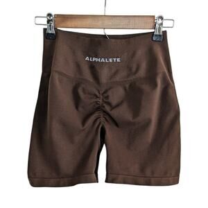 Alphalete Amplify Shorts Brown, Women's Size M